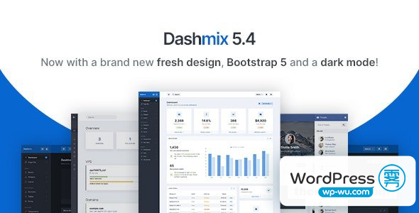 Dashmix v5.4 – Bootstrap 5 管理仪表板模板和 Laravel 9 入门工具包