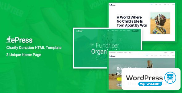 ePress – 慈善和筹款 HTML 模板
