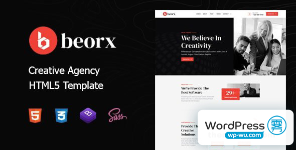 Beorx v1.0 – 创意机构 HTML5 模板