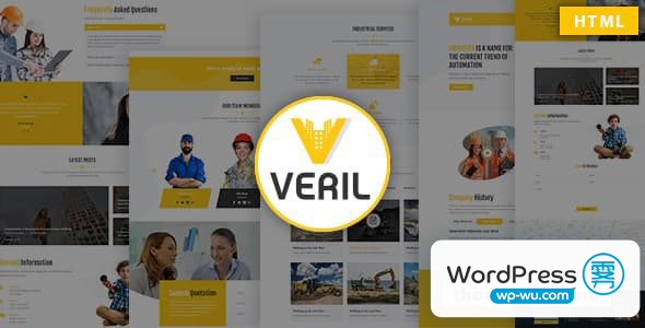 Veril – 建筑和工业 HTML 模板