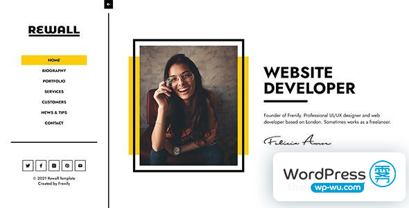 Rewall v1.0 – 个人作品集模板