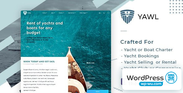 Yawl v1.0 – 游艇租赁销售预订模板