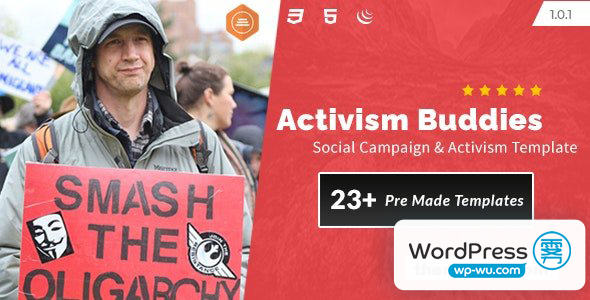 Activism Buddies v1.0.1 – 社交活动和非营利 HTML5 模板