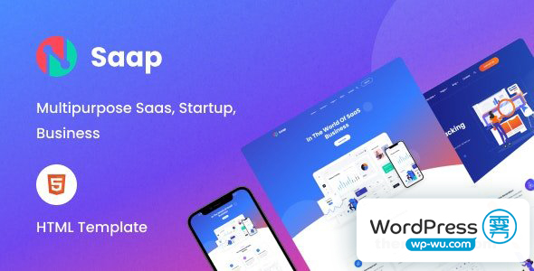 Saap v1.0 – Saas 和软件 HTML 模板