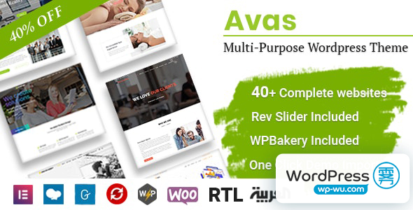 Avas v6.3.7 – 多用途 WordPress 主题