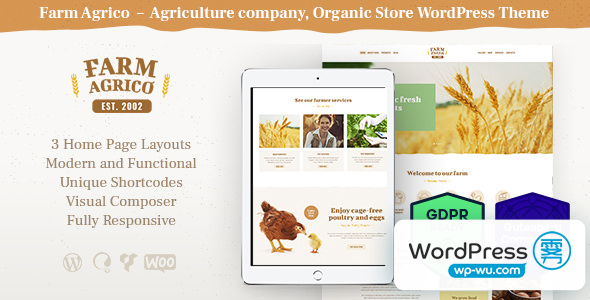 Farm Agrico v1.3.4 – 农业商业 WordPress 主题