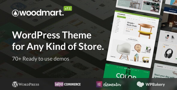 WoodMart v7.1.4 – WordPress多用途 WooCommerce 主题